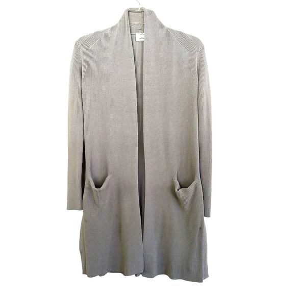 Wilfred Aritzia Womens Cardigan XS Gray Knit Open Front Sweater - Picture 2 of 8